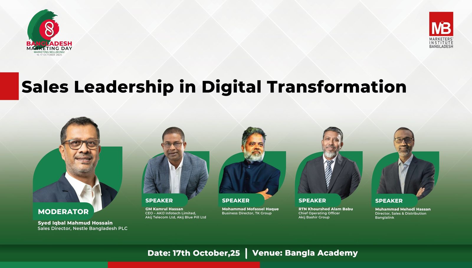 Panel 4: Sales Leadership in Digital Transformation at 03:30 pm
